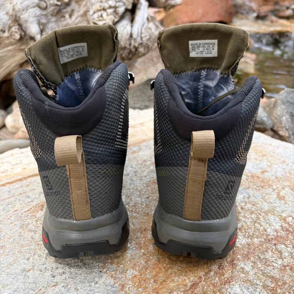 Salomon Mid Hiking Boots Contagrip Trail Shoes Mens 10 EU 44 - Picture 3 of 8
